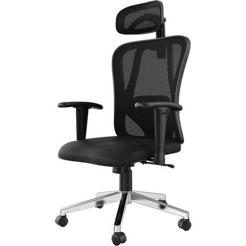 Tweedekans Avalo Ergonomische Bureaustoel Met Hoofdsteun - NEN1335 - Bureaustoelen Voor Volwassenen - Bureau Stoel - Incl. 2 Sets Krasvrije Wielen Voor Harde / Zachte Ondergrond Tweedehands