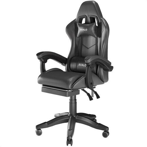 Tweedekans Avalo Gaming Stoel - Gamestoel - Ergonomische Bureaustoel - Verstelbaar - Game Stoel - Gaming Chair - Zwart Tweedehands