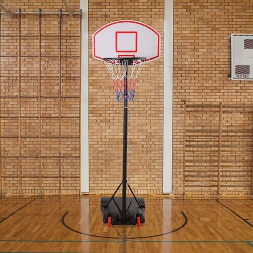Tweedekans Basketbalstandaard van mobiele basketbalmand met stands verstelbaar Tweedehands