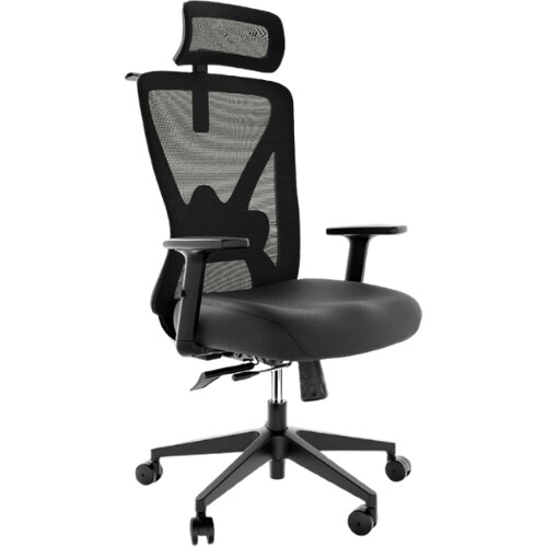 Tweedekans Bckz Ergonomische Bureaustoel voor Volwassenen Volledig Verstelbaar - NEN-EN1335 gecertificeerd tot 150kg - Office Chair - Gamestoel - Motion Mesh, Zwart Tweedehands