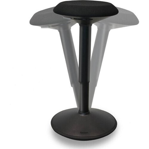 Tweedekans Bckz Wiebelkruk Zwart | Hoogte 55-80cm | Balanskruk | Zit-sta kruk | Ergonomische bureaustoel | zadelkruk Tweedehands