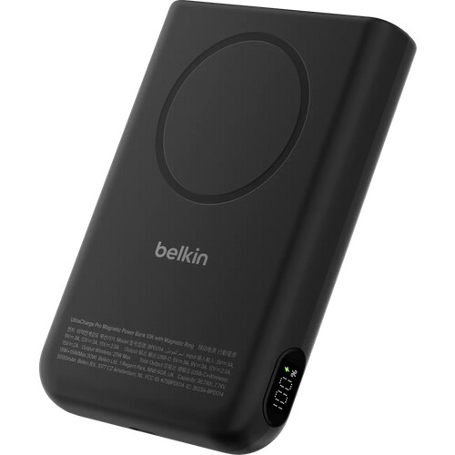 Tweedekans Belkin UltraCharge Pro Draadloze Powerbank met MagSafe 10.000 mAh met Snelladen Zwart Tweedehands