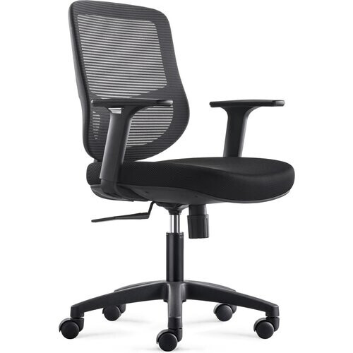 Tweedekans Bens 856-Eco-1 Ergonomische Bureaustoel - Tot 130 kg -56 x 61 x 102 cm - Zwart Tweedehands