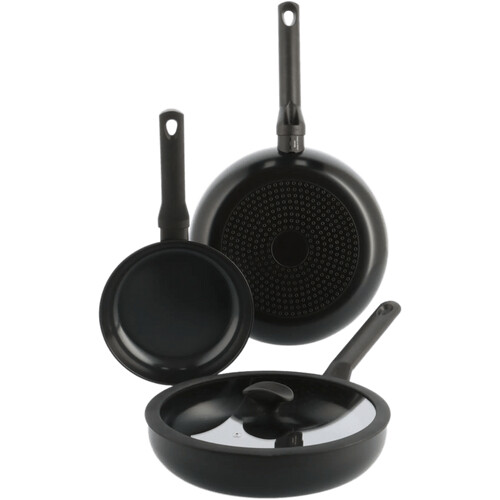 Tweedekans BK Enjoy Koekenpannenset 20 + 28 cm + Hapjespan 28 cm zwart Tweedehands