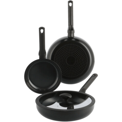Tweedekans BK Enjoy Koekenpannenset 20 + 28 cm + Hapjespan 28 cm zwart Tweedehands