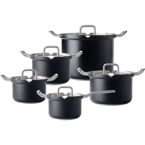 Tweedekans BK-Q-Linair Master Glas Black Pannenset 5-delig Tweedehands