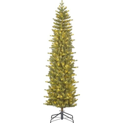 Tweedekans Black Box Trees Harma Smalle Kunstkerstboom met LED Verlichting - H215 x Ø66 cm - Groen Tweedehands