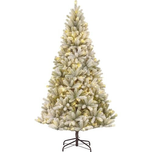 Tweedekans Black Box Trees Nagoya Kunstkerstboom met Warm Witte LED-Verlichting - H210 x Ø115 cm - Groen Frosted Tweedehands