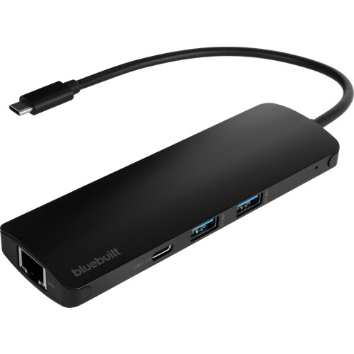 Tweedekans BlueBuilt 8-in-1 docking station met Usb C zwart Tweedehands