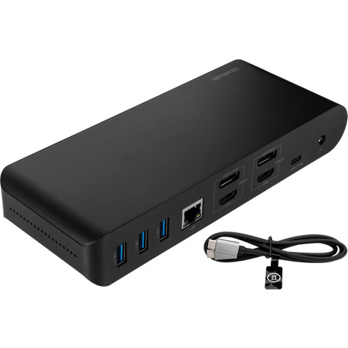 Tweedekans BlueBuilt DisplayLink Docking Station Pro met USB-C zwart Tweedehands