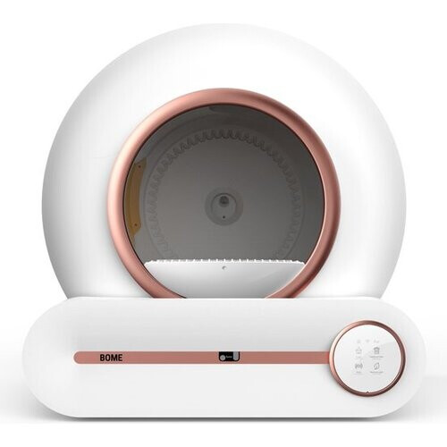 Tweedekans BOME Automatische Kattenbak - Zelfreinigende Kattenbak - Met App en Touchscreen - 65L - Rosekleurig Tweedehands