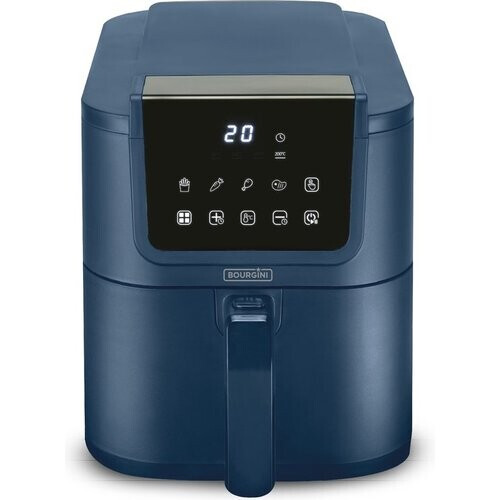 Tweedekans Bourgini Slimfit Airfryer XL Blauw - Heteluchtfriteuse - 5 liter - 1500W - PFAS vrij Tweedehands