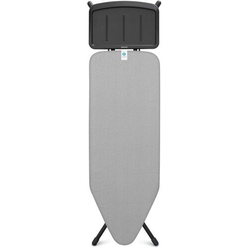 Tweedekans Brabantia Strijkplank C – XL 124 x 45 cm – Metallised – Met Stoomunithouder – Verstelbaar & Stabiel Tweedehands