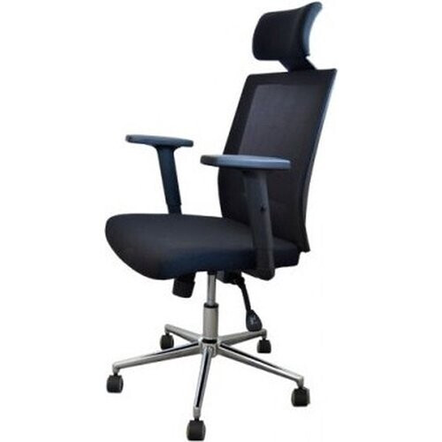 Tweedekans BRASQ OC400 Ergonomische Bureaustoel Zwart met Hoofdsteun - Bureaustoelen - Bureaustoelen voor Volwassenen - Gaming stoel 50 x 49 x 118 cm Tweedehands