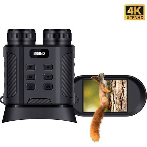 Tweedekans BREND BR-2242 Digitale Verrekijker - 300 Meter Nachtzicht - 4K - 40 Megapixel - IPS-Scherm - 10x Zoom - Zaklamp - Inclusief SD-Kaart Tweedehands