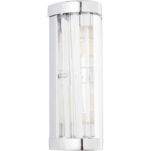 Tweedekans BRILLIANT lamp, Lemont wandlamp 30cm chroom, metaal/glas, 2x QT14, G9, 18W, pin base lampen (niet meegeleverd), A++ Tweedehands