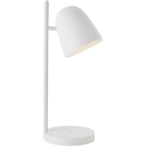 Tweedekans Brilliant Nede - Bureaulamp - LED 5W geïntegreerd - Draadloos oplaadstation - Kleurkeuze 2700-6000K - Wit Tweedehands