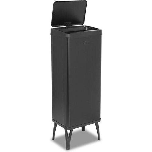 Tweedekans Buccan - Grote prullenbak met bewegingssensor - Zwart - 60 Liter Tweedehands