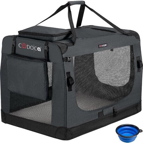 Tweedekans Cadoca Honden & Katten Reismand XXL - 90x59x65cm - Antraciet Tweedehands