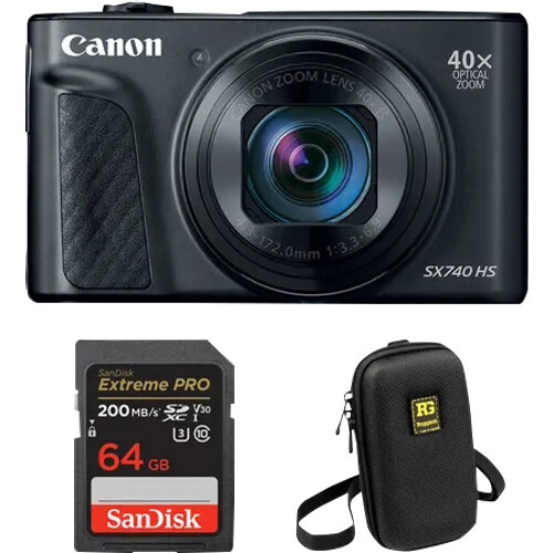 Tweedekans Canon PowerShot SX740HS Lite Travel Kit Zwart Tweedehands