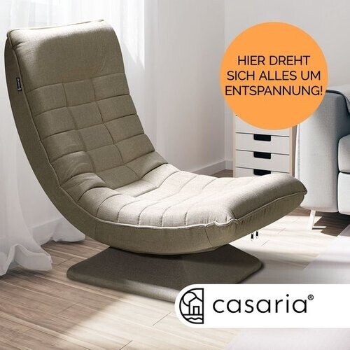 Tweedekans Casaria Fauteuil - Verstelbaar 58x57x84cm - Crème Tweedehands