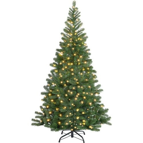 Tweedekans Casaria Kunstkerstboom – 140cm Kerstverlichting 100 LEDS - Groen Tweedehands