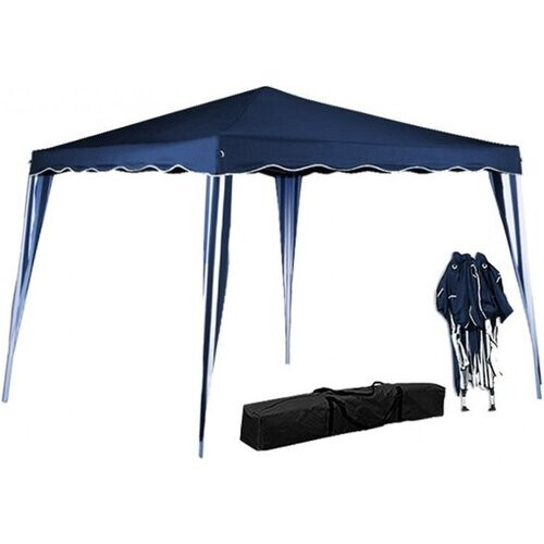 Tweedekans Casaria Partytent - Paviljoen - EasyUp - Opvouwbaar - Met draagtas - 300x300x250 cm - Blauw Tweedehands