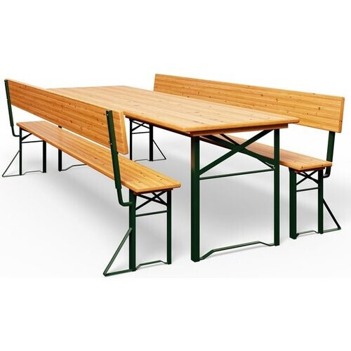 Tweedekans Casaria Picknicktafel – 2 Banken 1 Tafel – Inklapbaar 170 cm Bruin Tweedehands