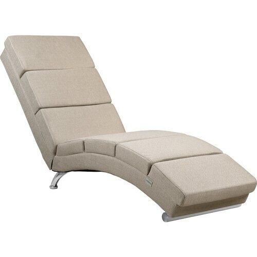 Tweedekans Casaria - Relax Lounger - Geweven stof - Sand Tweedehands