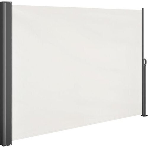 Tweedekans Casaria Wind/Tuinscherm Nosara - 180x300cm Uitschuifbaar - Crème Tweedehands