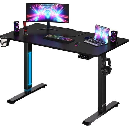 Tweedekans Casaria Zit Sta Bureau – Hoogte Verstelbaar Elektrisch - 110x60cm Zwart Tweedehands