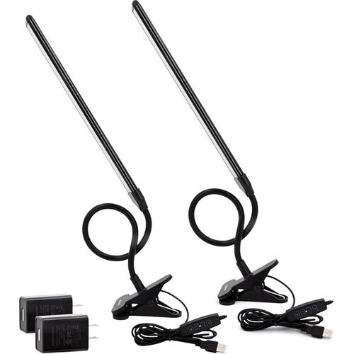 Tweedekans Cesunlight Bureaulamp - LED - Dimbaar - USB - Touchbediening - Zwart Tweedehands