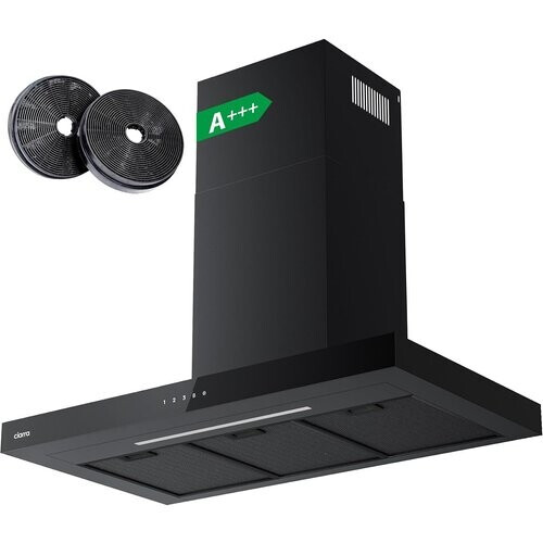 Tweedekans Ciarra CBCB9102 Afzuigkap 90 cm - 650 m³/h - 4 Snelheden met Booster - Wifi & Touch Control - Recirculatie - Zwart Tweedehands