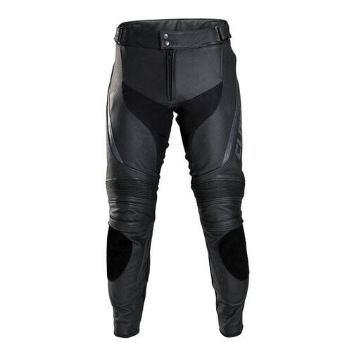 Tweedekans CLAW Timo Sport Combi Motorbroek Heren - Zwart Leer - Maat M Tweedehands