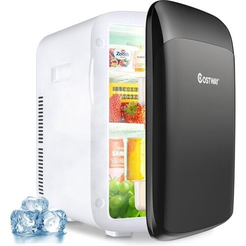 Tweedekans Coast 15 L mini koelkast - 2 in 1 koel- en verwarmingsfunctie - 27 x 33 x 38 cm - wit + zwart Tweedehands