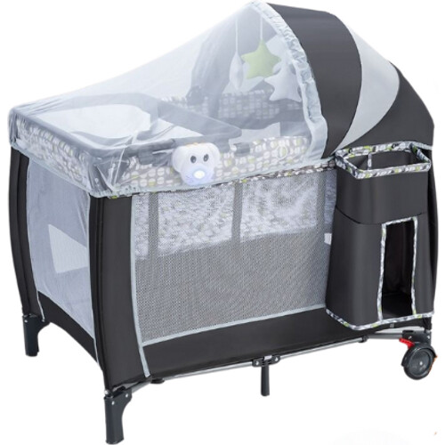 Tweedekans Coast 3-In-1 Inklapbaar Reisbed & Verschoonbed & Box met Afneembaar en Verstelbaar Gaas