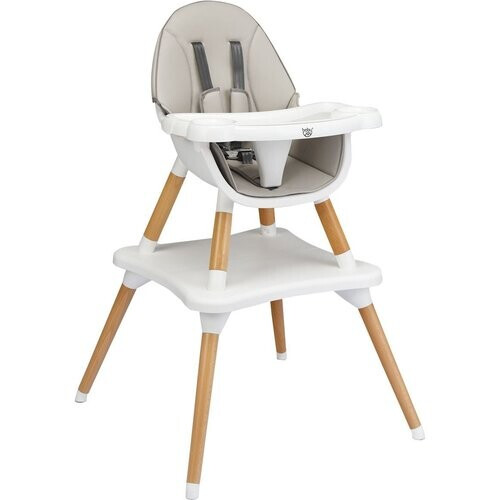Tweedekans Coast 4-in-1 Babystoel Eetstoel - In Hoogte Verstelbaar - Grijs