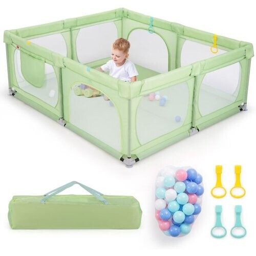 Tweedekans Coast Babybox - 4 Handringen - 50 Oceaanballen - 189 x 158 x 68 cm - Groen Tweedehands