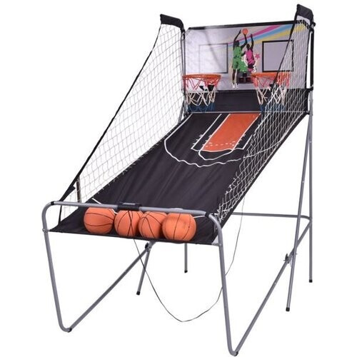 Tweedekans Coast Binnen Elektronische Basketbal Spel - Basketbalgooi Machine - Elektronische Automatische Score- Incl 4 Ballen - Zwart