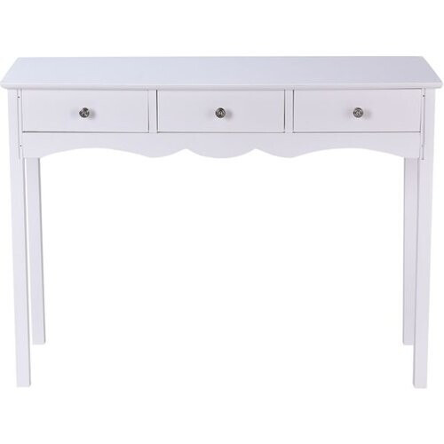 Tweedekans Coast Bureau - 3 Laden - MDF - Max. 50kg - 100 x 32 x 75cm - Wit Tweedehands