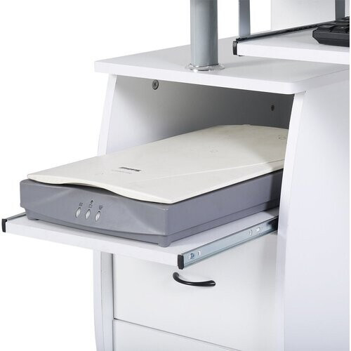Tweedekans Coast Bureau met 2 Opbergkasten - Max. 110 kg - 120 x 55 x 85 cm - Wit Tweedehands
