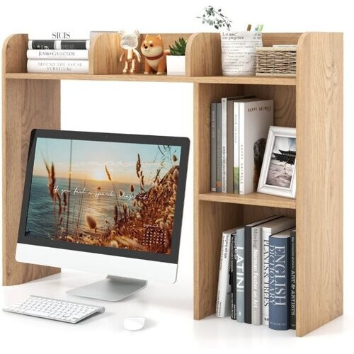 Tweedekans Coast Bureaurek – 3 Planken & 2 Vakken – 94 x 25 x 74 cm – Natuur Tweedehands