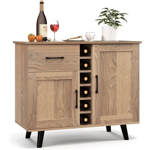 Tweedekans Coast dressoir keukenkast met deuren en laden keukenkaas in het landhuis stijl 90 x 40 x 79 cm natuur
