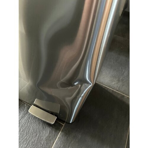 Tweedekans Coast Dubbele Prullenbak - 2x30L - Uitneembare Binnenemmer - RVS - 58.5 x 32 x 65 cm - Zilver Tweedehands