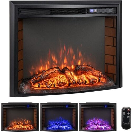 Tweedekans Coast elektrische wandhaard 1500W - verwarming - afstandsbediening – inbouwhaard – 69,5 x 21,3 x 53,1 cm – zwart Tweedehands