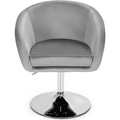 Tweedekans Coast Fluwelen Stoel met Ronde Rugleuning - Draaibaar - Verstelbare Hoogte - 61 x 52 x 72-86 cm - Groen