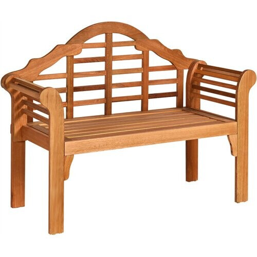 Tweedekans Coast Garden Bank Vouwbank gemaakt van hout voor buitenruimte 123 x 54 x 96 cm Natuur Tweedehands