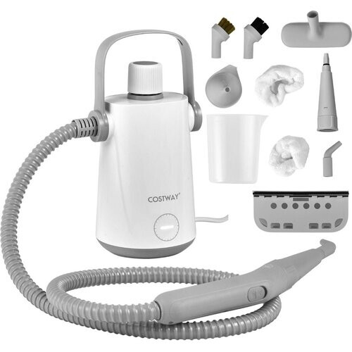 Tweedekans Coast Handstoomreiniger - 1000W - 300ml - Incl. 10 Accessoires - Grijs/ Wit Tweedehands