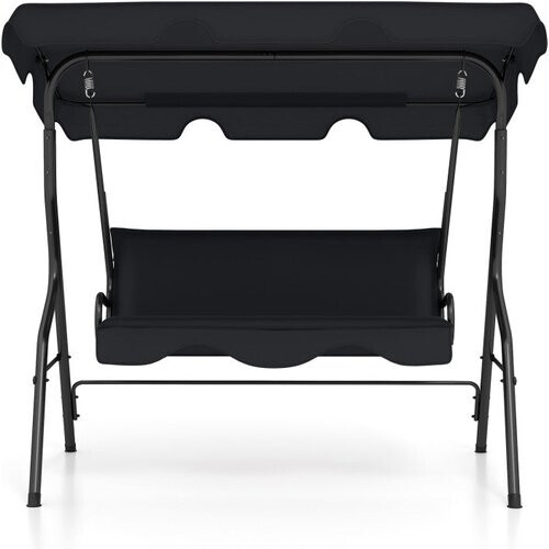 Tweedekans Coast Hollywood 3-Zits Schommelbank - Zwart -172 x 154 x 110 cm