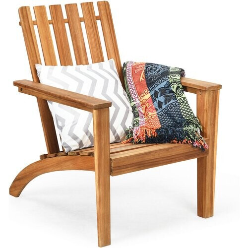 Tweedekans Coast Houten Buitenstoel Tuinstoel 69 x 73 x 85 cm Natuurlijk Tweedehands